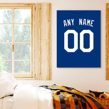 Los Angeles Jersey Custom Canvas Print Wall Art for Boy Girl Men Women Baseball Personalized Canvas Art